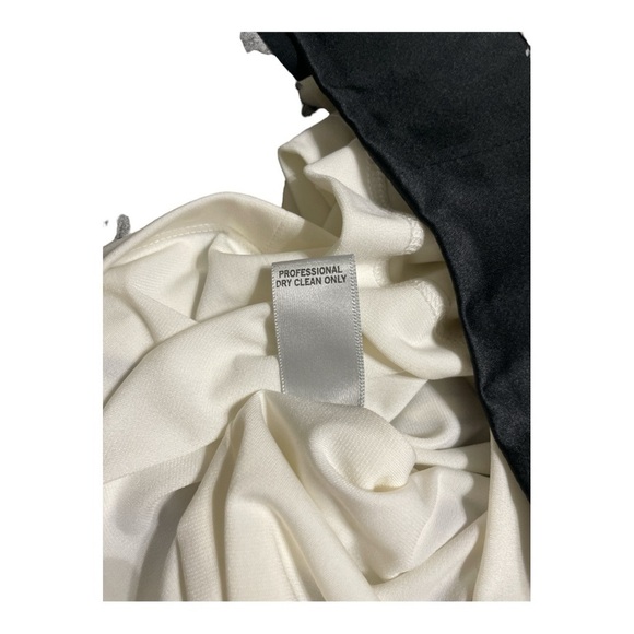 Caché black and white patterned long sleeve midi dress size 8 - Picture 7 of 9